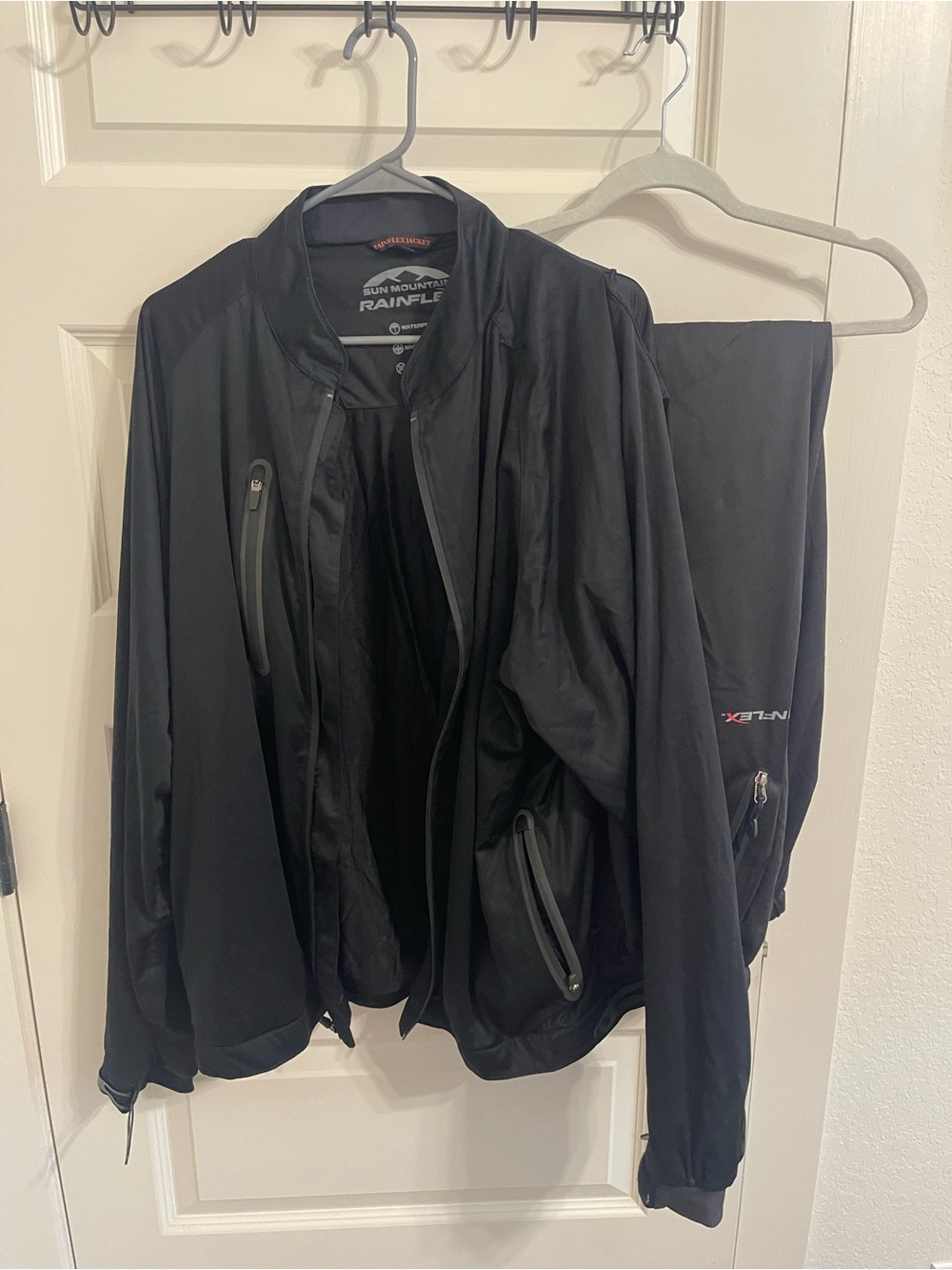 Rainflex Men's Black Raincoat – Water-Resistant Jacket